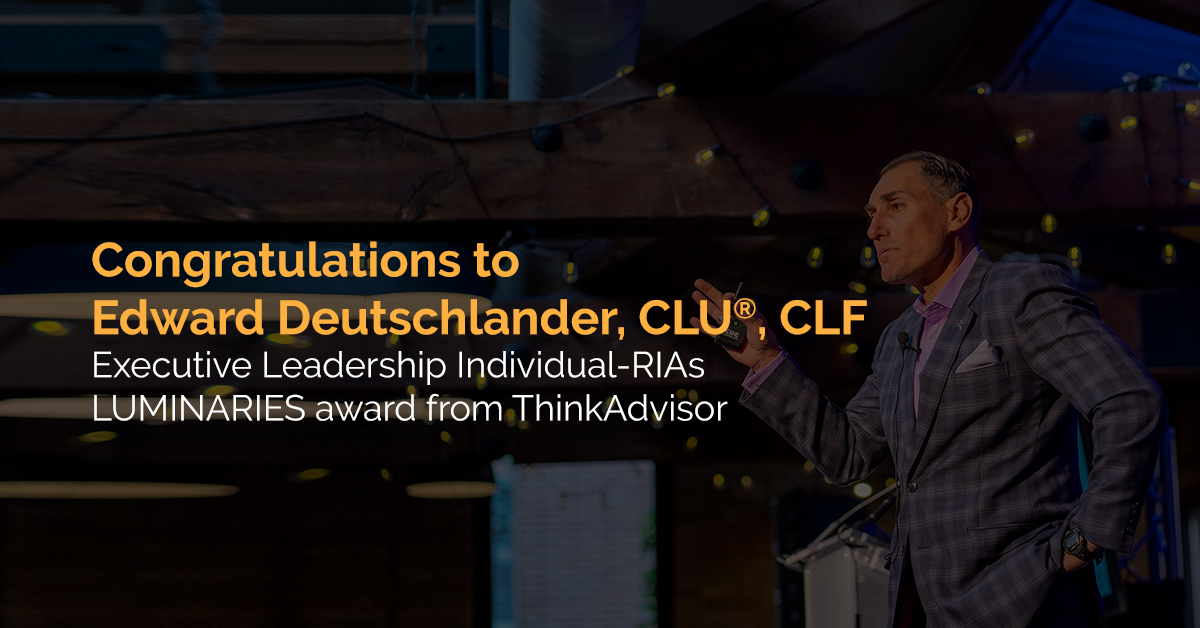 Ed Deutschlander Receives Executive Leadership LUMINARIES Award