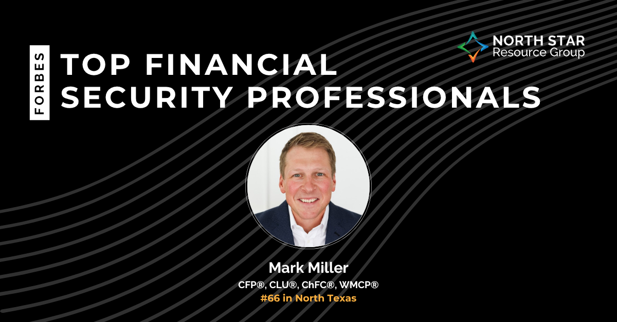 Banner: 'Top Financial Security Professionals' featuring Mark Miller's photo and North Star Resource Group logo.